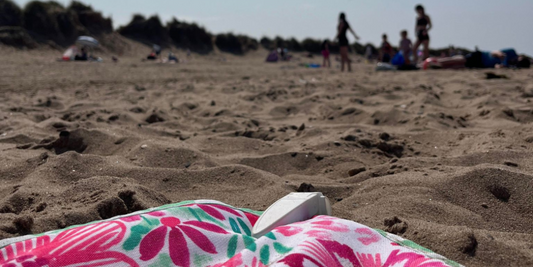 The image is a photograph of the original 3d printed prototype being put through its paces in North Wales.